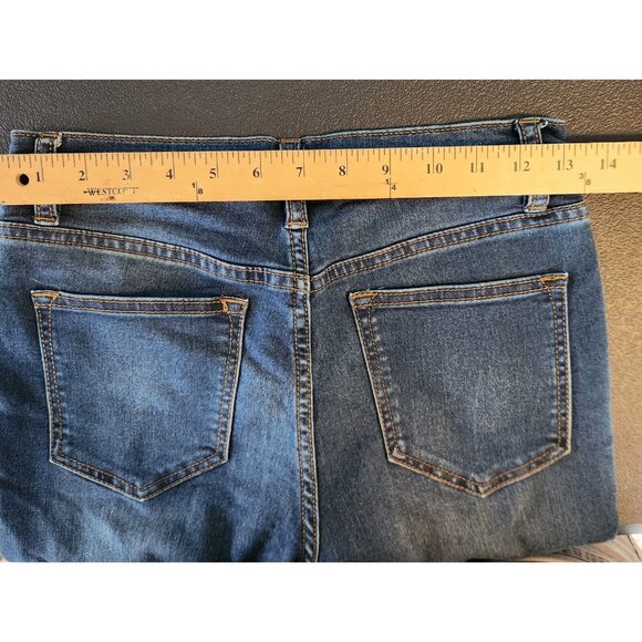 Womens Free People Jeans Blue Denim Stretch Slim Fit Size 26x26 EUC - Picture 10 of 11